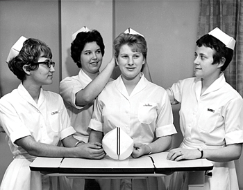 Nursing Students placing Nursing cap