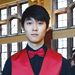 Andrew Joonhyung Park, a sophomore in hospitality and tourism management, during the annual HTM Black Tie Dinner