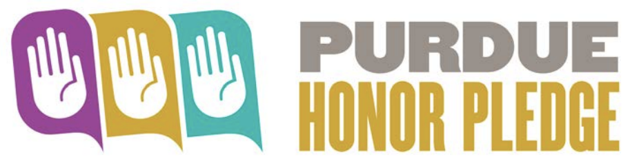 Purdue Honor Pledge Graphic