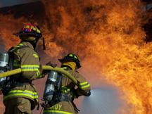 Firefighters take part in exercise