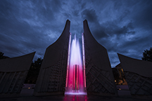 Class of 1939 Water Sculpture. (Purdue University photo/Charles Jischke)