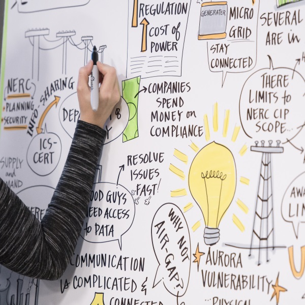 Image of someone drawing