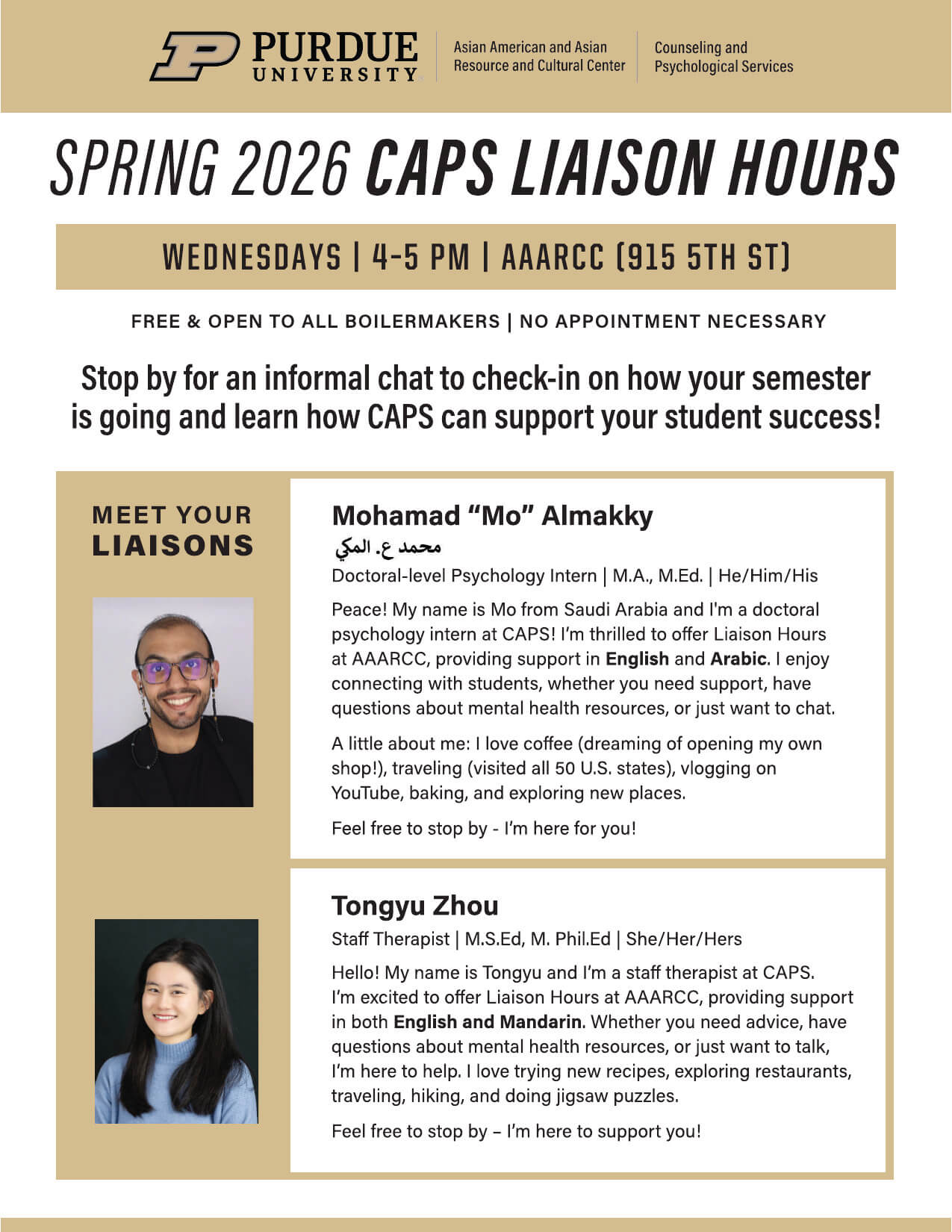 CAPS Liaison Hours Flyer