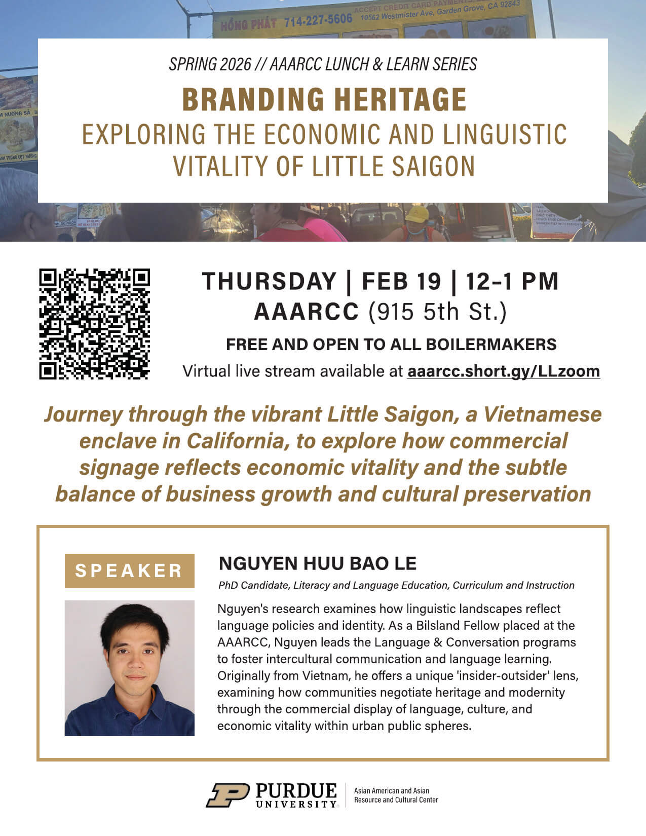 Branding Heritage: Little Saigon Flyer