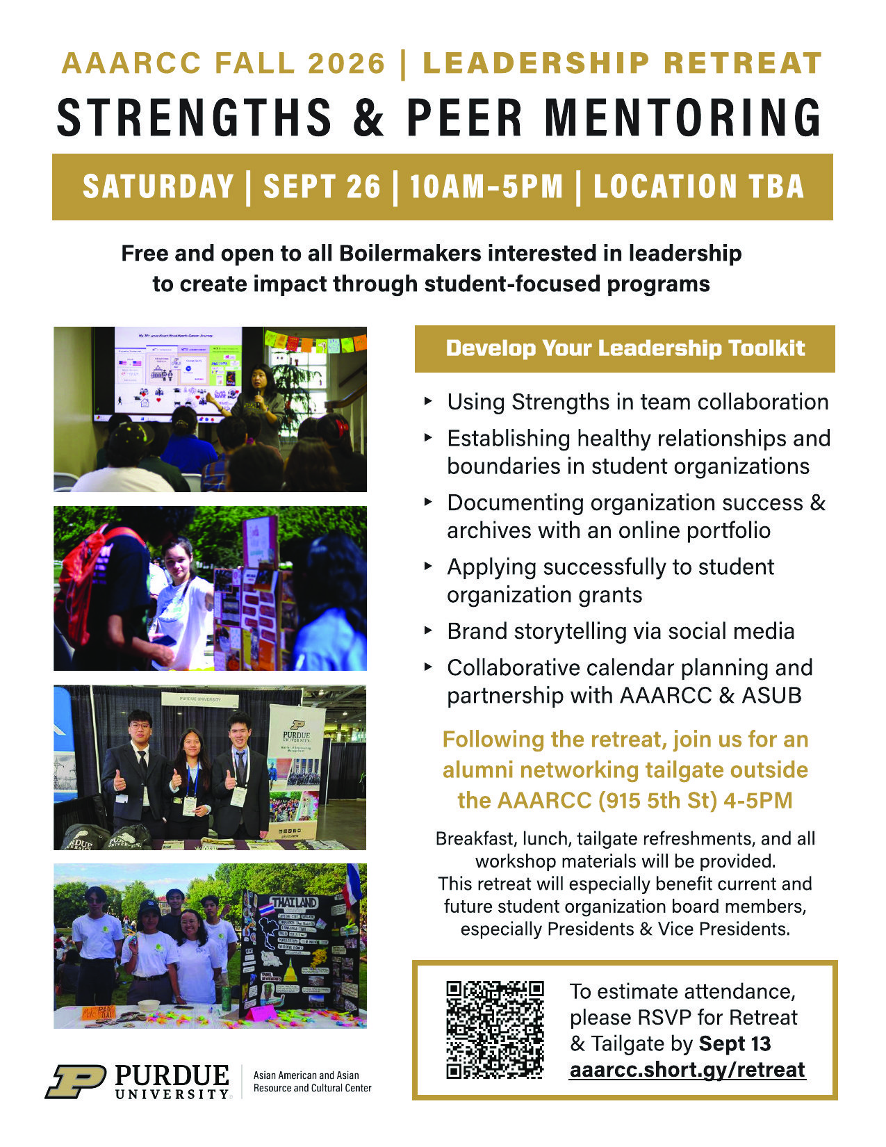 Strengths & Peer Mentoring Retreat Flyer