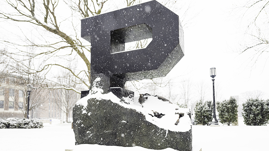 Purdue University P Block Image
