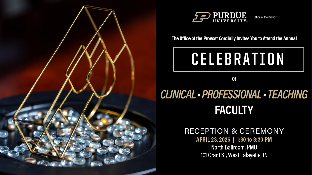 Flyer for celebration of C/P/T faculty event on April 23, 2026