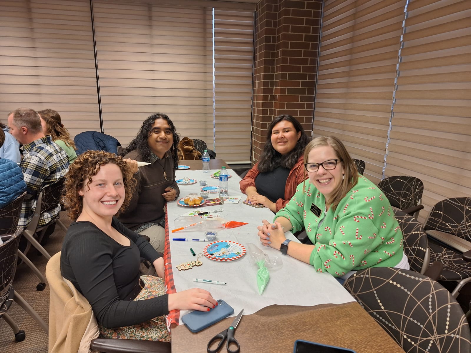 Students at a Winter Open House