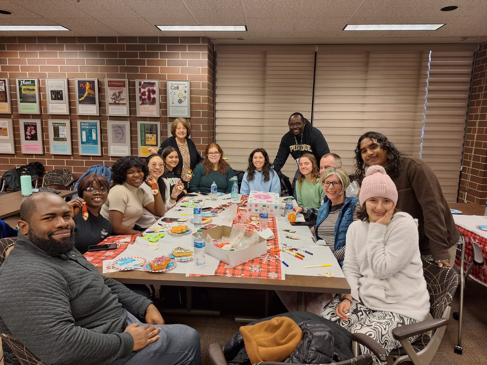 Students at a Winter Open House