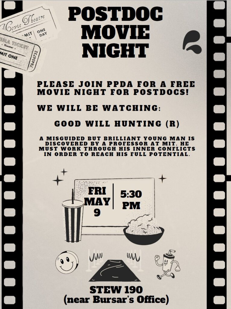 Flyer for the Postdoc Movie Night