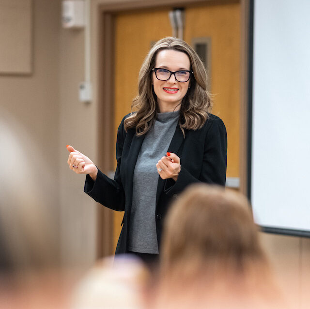 Professor teaching