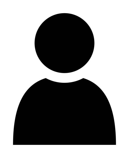 Human silhouette isolated vector icon