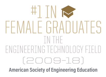 #1 in female graduates in the engineering technology field