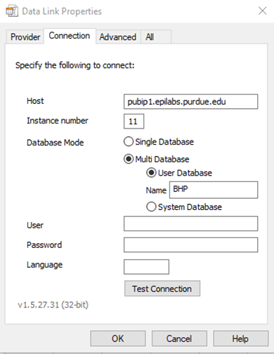 data link properties