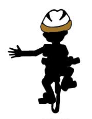 Figure displaying a left turn hand signal by extending their left arm horizontally, perpendicular to their body.