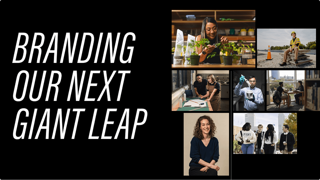 Branding our next giant leap graphic