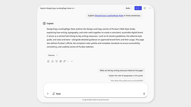 AI content guidelines