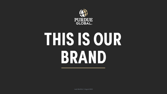 Purdue Global Brand Guide