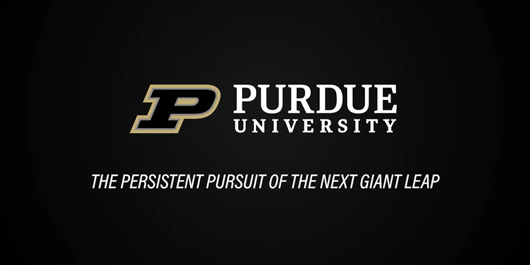 Purdue University logo and tagline graphic.