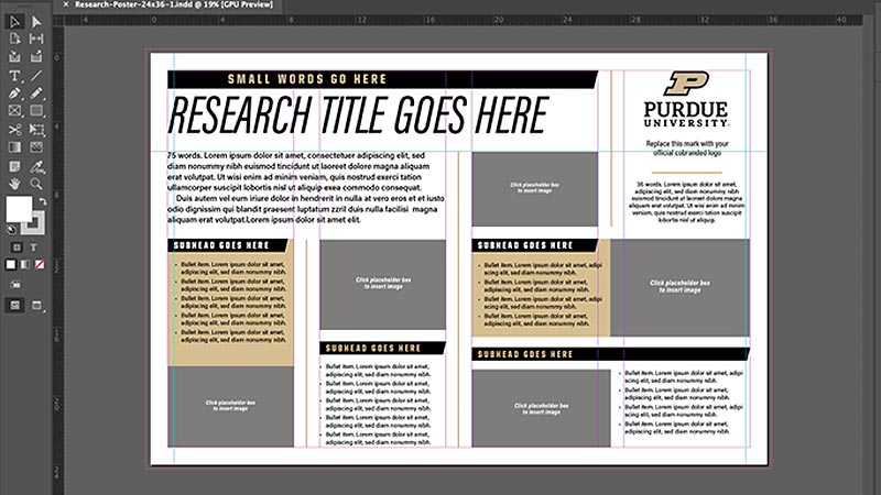 Screenshot of InDesign