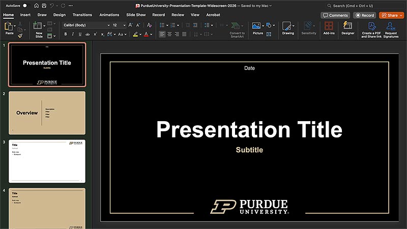 Screenshot of PowerPoint