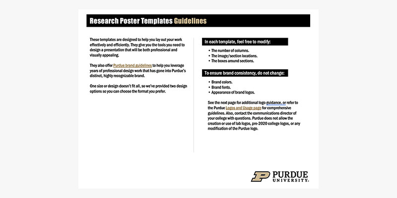 Research Poster Templates 36x48 Horizontal