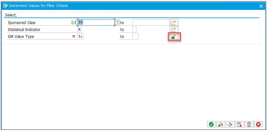 Determine Values for Filter Criteria