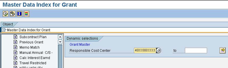 ‌Selection Criteria for Master Data Index for Grant