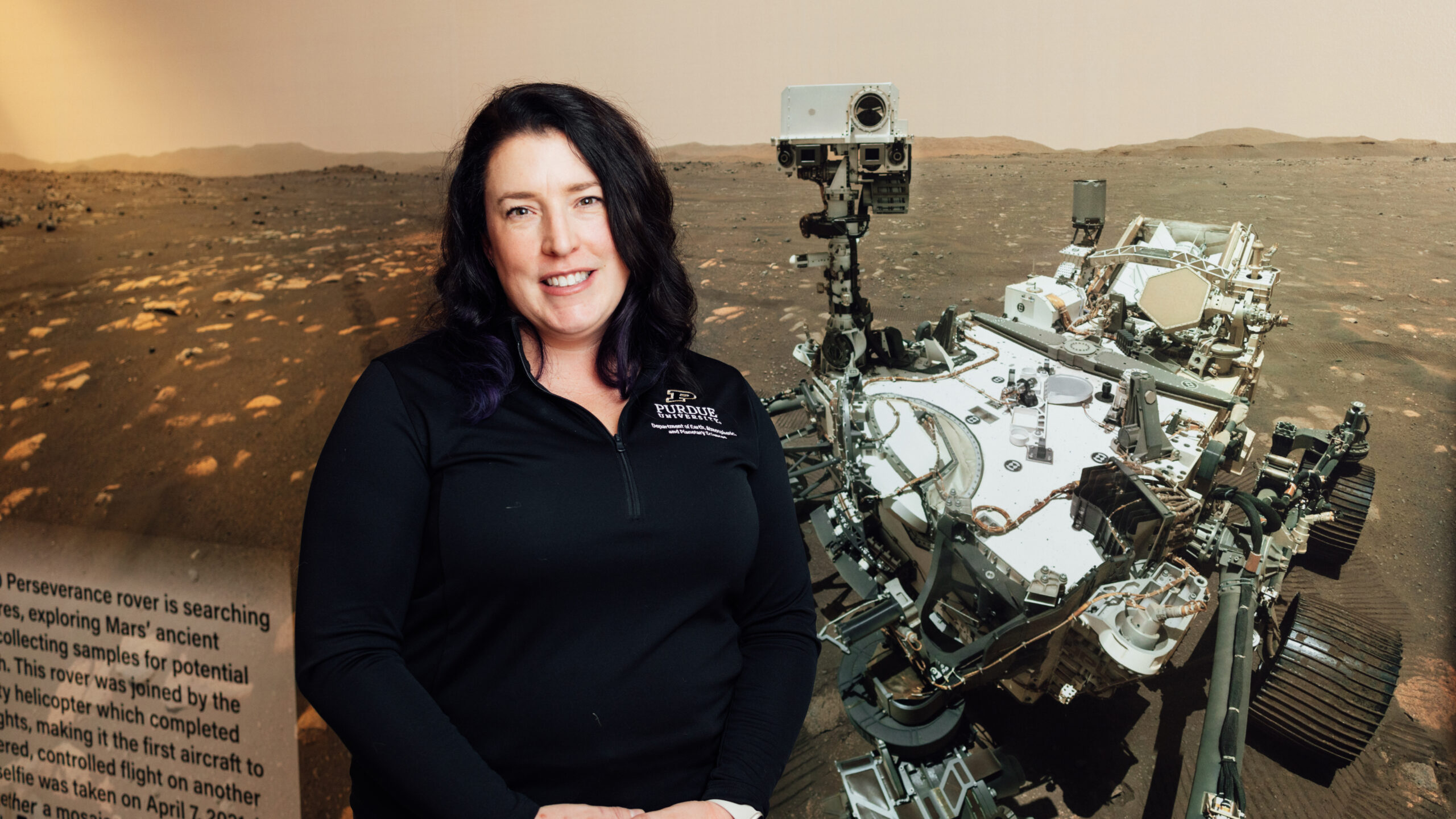 Purdue University planetary scientist Briony Horgan is nearing a new phase in her research on Mars as NASA’s Mars rover Perseverance gets closer to exiting Jezero Crater, leading to opportunities to research new areas of the red planet’s terrain. 