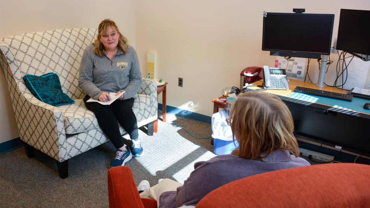 Individual student in a therapy session.