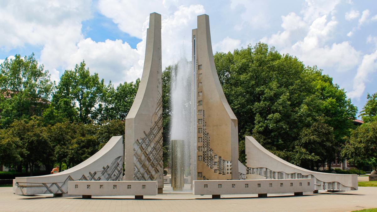 The engineering fountain.