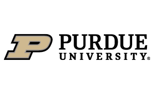 Purdue logo Purdue “P” logo in black and gold block letterform