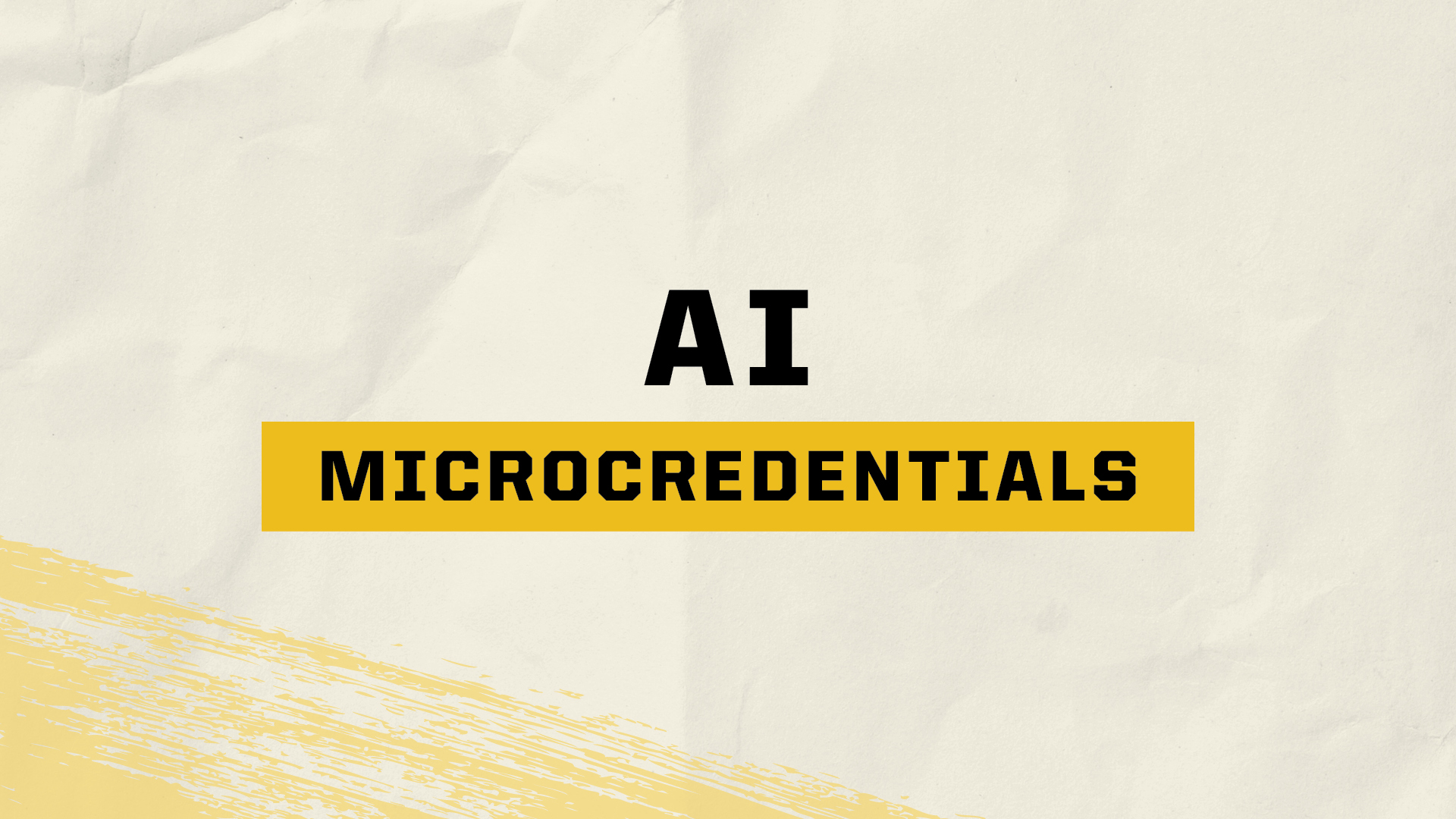 AI Microcredentials