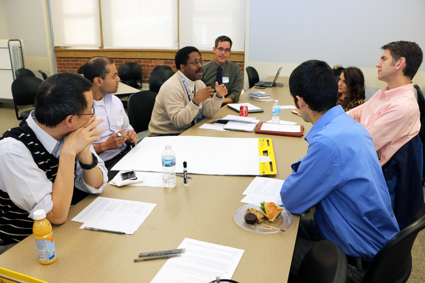 Prof. Barrett Caldwell and others discuss possible directions for creating a network of researchers