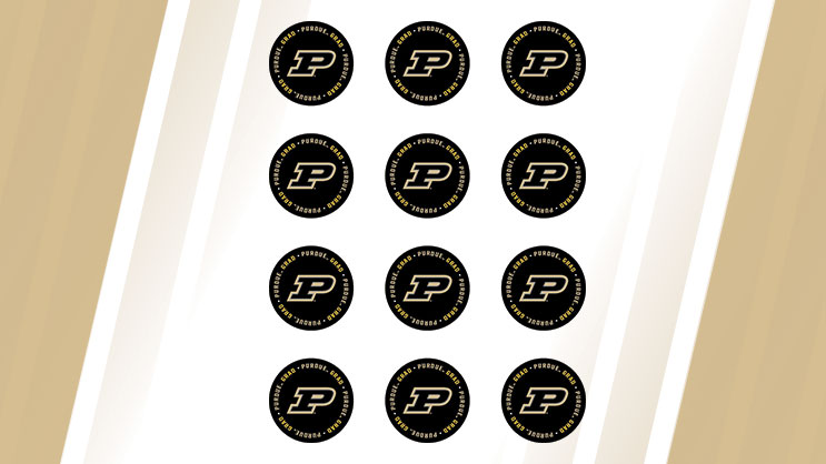 Image of Small Circles Cake Topper for Download