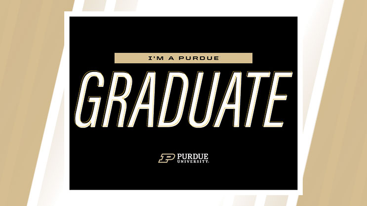 Image of Purdue Graduate Yard Sign for Download