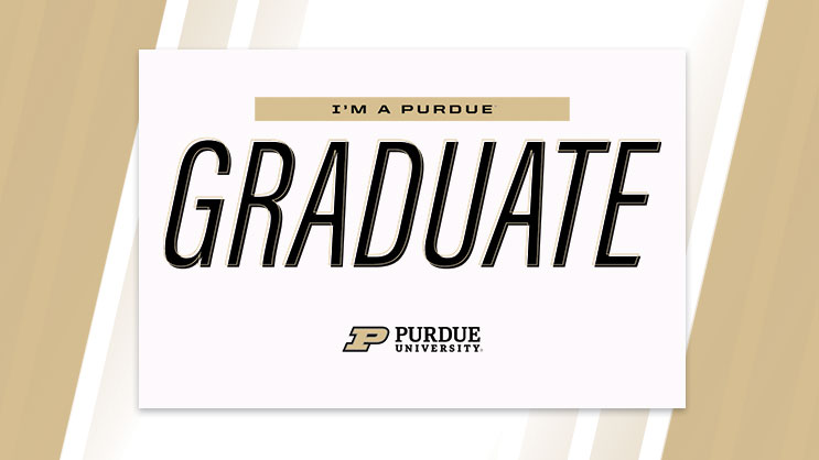 Image of Purdue Graduate Yard Sign for Download