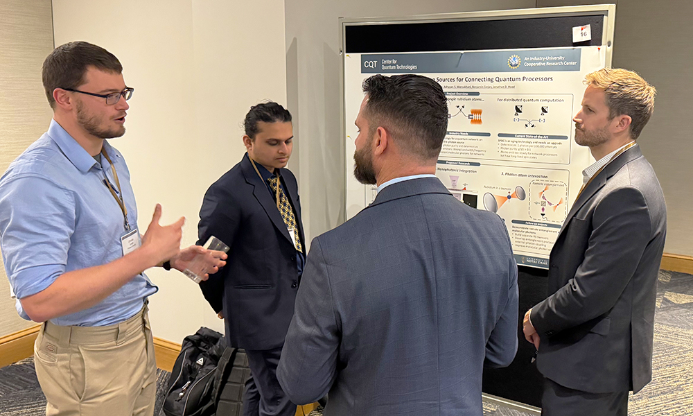 Researchers discuss their latest findings with CQT industry members. 