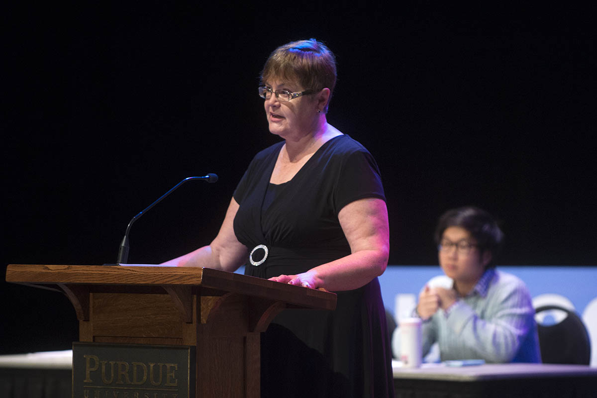 Purdue V.S. Indiana University exhibition student debate 'Encryption technology should have backdoors'