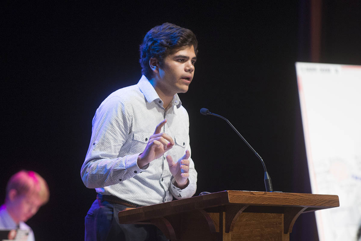 Purdue V.S. Indiana University exhibition student debate 'Encryption technology should have backdoors'