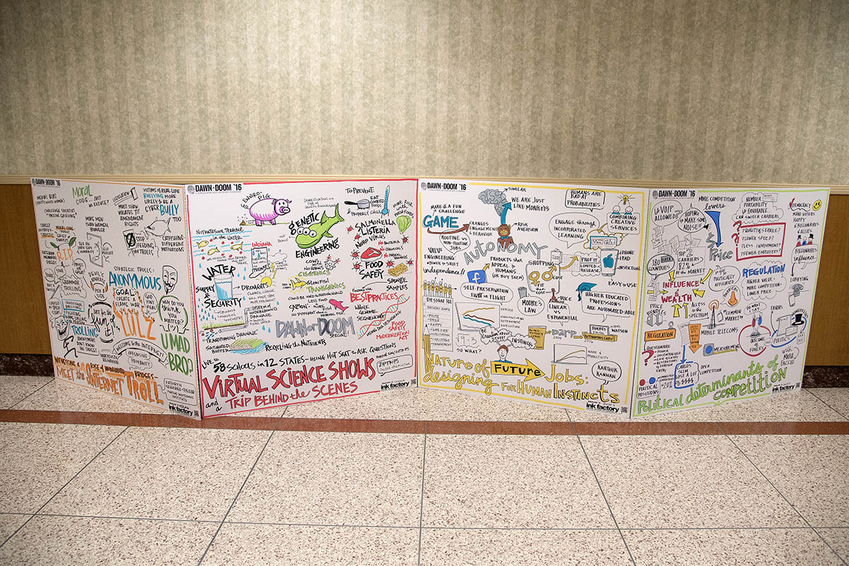 Ink Factory Graphic Recordings - Dawn or Doom 2016