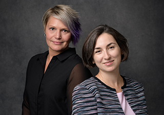 Man coming out of computer code inferring an online predator