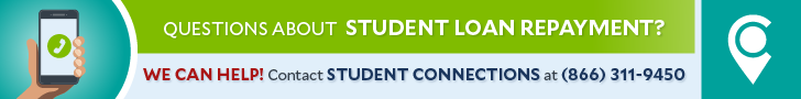 Student Connections, Student Loan Repayment. Contact Student Connections at (866) 311-9450