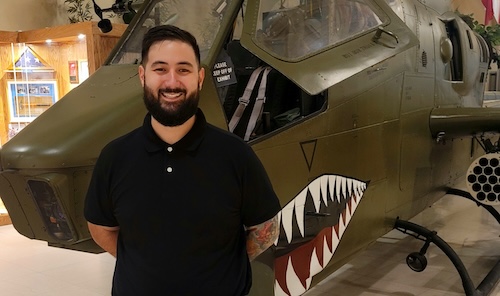 Geromy Cunningham, a nontraditional veteran studying at Purdue in Indianapolis.