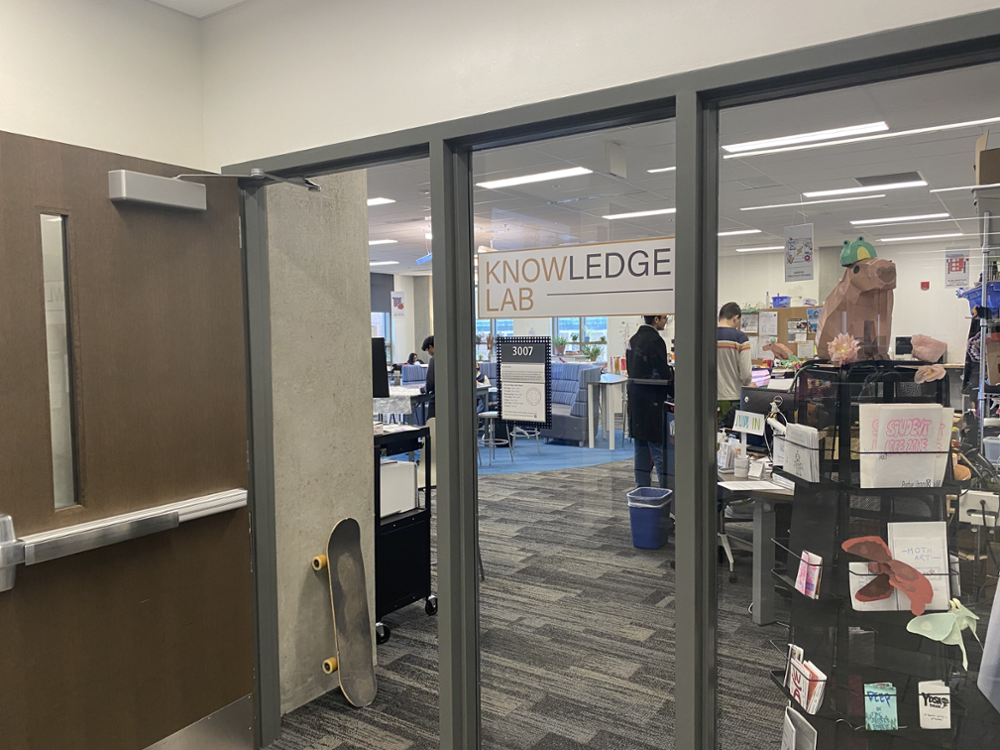 image showing the entrance to the knowledge lab space