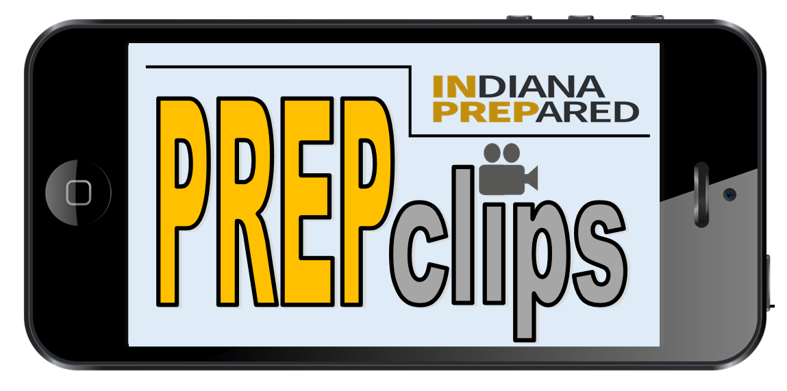 PREPclips logo - mobile phone