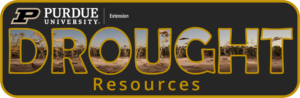 Purdue Extension Drought Resources Title banner