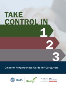 Cover page for Disaster Preparedness Guide for Caregivers