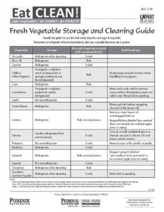 Cover - Fresh vegetable cleaning