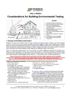 Cover thumbnail for After a Wildfire Considerations